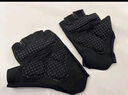 美津浓（MIZUNO）健身手套男女半指骑行训练单杠引体向上撸铁器械防滑B593黑色大码 实拍图