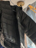 亚瑟士亚瑟士童装冬季中大儿童保暖连帽轻薄羽绒服【赠收纳袋】 001黑色 150 cm 实拍图