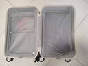 汉客行李箱女拉杆箱男登机箱镇店之宝双层拉链密码箱子旅行箱20英寸白 实拍图