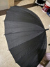 美度长柄雨伞大号加固加厚结实抗风伞男士手动长把直柄雨伞黑M5003 实拍图