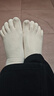 棉十三五指袜子女士新疆棉分趾中筒袜防臭抗菌五趾袜秋冬季长筒袜5双装 实拍图