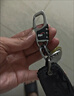TLXT高档钥匙扣进口档腰挂汽车钥匙扣商务锁匙扣情侣挂件钥匙链双圈环 【6481】银黑+红棕 2个装 实拍图