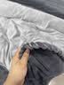 雅鹿牛奶珊瑚绒被套单件春季加绒加厚法兰绒单人被罩150x200被单套件4 Z黑金-深灰 150*200cm单被套 实拍图