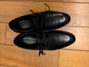 千百度经典商务男鞋休闲皮鞋正装德比鞋西装婚鞋 黑色 （加绒） 40 实拍图