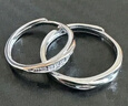 唯一（Winy）999纯银情侣戒指一对男女款新年元旦跨年礼物送女友生日告白对戒 实拍图