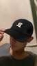 【热巴同款】加大棒球帽帽子男女大头围显脸小春夏字母百搭棒球帽 刺绣款-黑色 实拍图