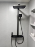 JVTO淋浴花洒套装家用大置物全铜钢琴数显沐浴淋浴增压自洁枪灰奶白色 K8【智控恒温】枪灰色 实拍图
