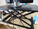 Brateck北弧 站立办公升降台 电脑桌 站立式电脑升降支架 显示器增高架 工作台式书桌办公桌子武士黑 实拍图
