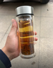 希诺双层玻璃杯男家用商务办公泡茶杯子过滤车载水杯XN-9301 265mL 实拍图