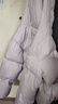 UR2025冬季新款女装休闲双拉链连帽宽松羽绒服UYY150058 粉紫 S 实拍图