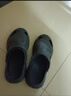 稻草人洞洞鞋男士钓鱼凉鞋工装户外穿运动大码防滑涉水沙滩拖鞋黑 42-43 实拍图