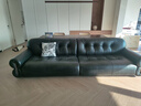 儒黛黑糖云朵真皮沙发头层牛皮中复古法式轻奢一字直排黑色客厅小户型 金属款-3.0米直排-可视面真皮 Ultra 肌理肉感半青皮（1.6-1.8mm） 实拍图