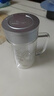富光双层玻璃杯商务泡茶杯子大容量耐热办公水杯过滤带把银色320ml 实拍图