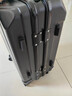 欧遥行李箱男铝框密码拉杆箱子韩版潮流大容量可登机女旅行皮箱次日达 黑色【黑框款-升级带充电口】 20英寸 -登机箱-手提上飞机手拉箱 实拍图