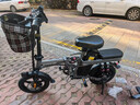 普莱德新国标折叠电动自行车 超长续航电动车 铝合金代驾车 锂电池助力男女通用成人电瓶车 代步电单车 旗舰-12减震-进囗级40A-纯电续航约120km 实拍图