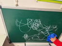 得力60*45cm粉笔书写黑板 镀锌背板绿板 磁性可吸附办公教学小白板悬挂式写字板黑板教师学教室33681 实拍图
