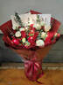 百花馆鲜花红玫瑰花满天星真花束生日礼物送女友表白老婆同城配送小时达 【初心不负】11朵红玫+桔梗+红豆|JD268 实拍图