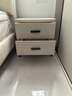 雅兰（AIRLAND）轻奢简约生态岩板床头柜收纳双层抽屉储物柜早安暖灰 实拍图
