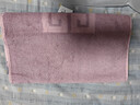 金号毛巾 纯棉加厚强吸水面巾A类洗脸巾 2条装 紫/灰 72*35cm 115g/条 实拍图