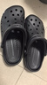 CROCS卡骆驰洞洞鞋贝雅男鞋女鞋轻便耐磨一脚蹬拖鞋休闲鞋|10126 黑色-001 39 (240mm) 实拍图