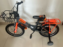 凤凰（Phoenix）儿童自行车宝宝脚踏车儿童折叠自行车3-8岁童车 陆寻 灰色16寸 实拍图