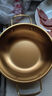 【韩剧同款】加厚不锈钢干锅海鲜锅火锅金色平底浅锅双耳锅泡面锅 单人款19cm【金色】双柄汤锅 实拍图