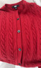 优衣库女装纽花圆领针织开衫/毛衣外套空调衫通勤秋冬新款481477 16 红色 XL 实拍图