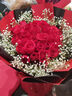 幽客玉品元旦跨年鲜花速递红玫瑰花束表白送女友老婆生日礼物全国同城配送 33朵红玫瑰花束—女王款 实拍图