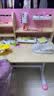 读书郎儿童学习桌椅套装可升降小户型中小学生作业小孩写字书电脑课桌椅 手摇升降桌+三层书架+升降脚踏手摇椅粉 实拍图