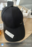 春秋季新款中老年男士帽子户外休闲遮阳三明治帽檐夹心鸭舌棒球帽 黑色 可调节 实拍图