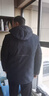 罗蒙（ROMON）棉服男士冬季潮流商务棉衣保暖棉袄外套中老年爸爸装MF78藏青3XL 实拍图