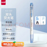 uni三菱（uni）双头荧光记号笔 学生作业手账绘画标记笔彩色笔 细0.4mm粗4mm PUS-103T 1支/袋 烟蓝色 实拍图