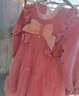 安妮优儿（Anneyol）女童连衣裙春秋款裙子2025新款儿童洋气秋装小女孩衣服红色公主裙 粉色棉里 140 实拍图