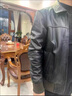 皮尔卡丹（pierre cardin）轻奢国际品牌男装 立领绵羊皮真皮皮衣男秋冬休闲海宁皮夹克外套 黑色加绒 L 175 (120-140斤) 实拍图