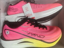 乔丹QIAODAN强风2PRO运动鞋男跑步鞋马拉松旗舰竞速碳板跑鞋体测鞋 荧光飞影粉/日光黄 -龙行龘龘 42 实拍图