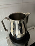 京东京造 尖嘴斜口拉花杯304不锈钢加厚奶泡杯花式咖啡壶600ml拉花缸 银色 实拍图