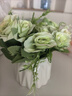 吕姆克仿真花假花盆栽干花花束陶瓷花瓶客厅装饰摆件粉色20cm套装5982 实拍图