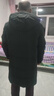 雪中飞秋冬新款时尚休闲舒适廓形男士“H”版型纯色立领连帽羽绒服男 黑黛青|5177 【品质高充绒】 XL 180/100A 实拍图