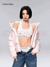 Calvin Klein内衣【摩登引力带】女士提花ck棉质裆微弹性感比基尼三角内裤女 100-月光白 1条 S 实拍图