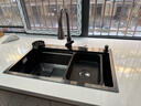 JOMOW水槽5.0加厚厨房大单槽一体盆304不锈钢洗碗池槽多功能洗菜盆GL/d 75*46【5.0加厚】耐磨耐刮 【默认发右下水】左下水需下单备注 实拍图
