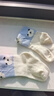 【A类超高棉】温暖棉柔袜子亲肤不勒脚会呼吸高皮质婴童袜 【1水蓝+1嫩黄+1米白】 3双 0-6月 XS码 【建议脚长7-9cm】 实拍图