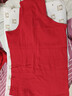 宜而爽纯棉背心男款 新疆棉汗排湿全棉螺纹面料无袖衫打底衫 单件装 红色 L 实拍图