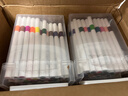 丙烯马克笔卡皮巴拉贴纸小学生专用女孩礼物水彩笔可叠色彩色笔防水儿童画笔 其他/other 80色（送卡皮巴拉贴纸+升级收纳桶） 实拍图