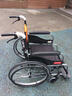 鱼跃(yuwell)手动轮椅车H062C铝合金免充气减震轻便手动可折叠老人 实拍图