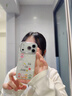 圣图朗ins五路财神适用17苹果16pro手机壳15promax女手链14plus贝壳纹iPhone13自带镜头膜11高级感12全包 镜头膜全包-银色-顺风顺水+手链 iPhone 17 Pro 实拍图