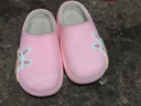 儿童棉拖鞋秋冬爆款加绒保暖毛毛鞋男女童防滑室内居家棉鞋 桃粉色 34.5 内长21.5cm 实拍图