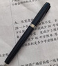英雄（HERO） 钢笔 E609特细 铱金日常书写商务练字三年级中小学男女墨水笔 耀黑 简装 EF暗尖 实拍图