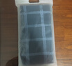 金号毛巾 提缎加厚纯棉毛巾 A类标准 蓝/灰 2条装 72*36cm 125g/条 实拍图