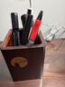 善琏湖笔  如意镶铜笔筒 木质笔筒毛笔实木笔筒文房四宝家具摆件文房配件礼品工艺品 实拍图