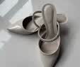 CHARLES&KEITH亮钻一字带尖头高跟穆勒拖鞋生日礼物送女友CK1-60920353 Cream奶白色 37 实拍图